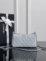 CHANEL MASTER CAVIAR 25B CLUTCH WITH CHAIN BAG IN BLACK  21*14*5.5cm