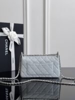 CHANEL MASTER CAVIAR 25B CLUTCH WITH CHAIN BAG IN BLACK  21*14*5.5cm - Image 3