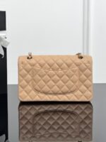 CHANEL MASTER CLASSIC FLAP CF SILVER METAL FLAP DIAMOND LEATHER CHAIN BAG 25.5*15.5*6.5cm - Image 6