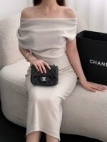 CHANEL MASTER LITTLE GOLD BALL SQUARE FLAP BAG  17*13.5*8cm - Image 4