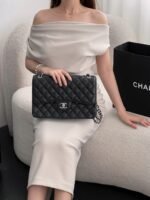 CHANEL MASTER CLASSIC SINGLE FLAP JUMBO BLACK 30*19.5*10cm - Image 2