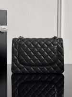 CHANEL MASTER CLASSIC SINGLE FLAP JUMBO BLACK 30*19.5*10cm - Image 6