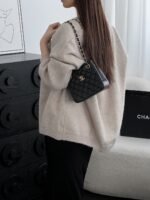 CHANEL MASTER  25s mini black bucket bag 16*15*10cm - Image 4