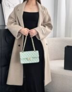 CHANEL MASTER QUILTED CAVIAR SMALL CLASSIC DOUBLE FLAP BAG 23*14.5*6cm - Image 2