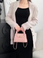 CHANEL MASTER NANO SAGE GREEN GLAZED CALFSKIN KELLY SHOPPER  19*13*7cm - Image 4