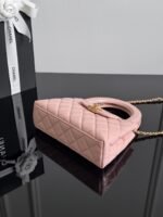 CHANEL MASTER NANO SAGE GREEN GLAZED CALFSKIN KELLY SHOPPER  19*13*7cm - Image 7