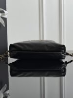 CHANEL MASTER  22bag small black garbage bag backpack - gold buckle  34*28*8cm - Image 7
