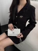 CHANEL MASTER CLUTCH WITH CHAIN LAMBSKIN, STRASS & GOLD-TONE METAL BLACK  18.5*11*6cm - Image 2