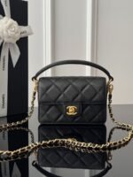 CHANEL MASTER FLAP BAG WITH TOP HANDLE  16*11*4cm