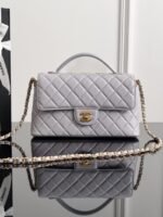 CHANEL MASTER  25p flap bag 27 gray-gold clasp 27*16*7.5cm