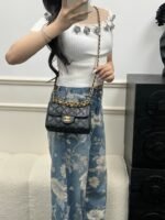 CHANE MASTER CAVIAR WALLET ON CHAIN  18*13*5.5cm - Image 4