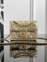 CHANEL MASTER  25s woven flap with golden 19*13*5.5cm