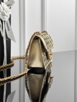 CHANEL MASTER  25s woven flap with golden 19*13*5.5cm - Image 5