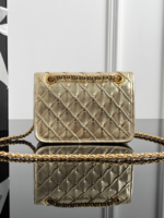CHANEL MASTER  25s woven flap with golden 19*13*5.5cm - Image 6