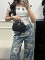 CHANEL MASTER  25C black caviar leather bag 19*13*7cm - Image 2