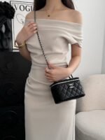 CHANEL MASTER 25P CHAIN BOX BAG CAVIAR 17*9.5*8cm - Image 3