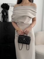 CHANEL MASTER 25P CHAIN BOX BAG CAVIAR 17*9.5*8cm - Image 2