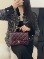 CHANEL MASTER FLAP BAG WITH TOP HANDLE 25*17*8cm - Image 4
