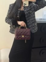 CHANEL MASTER FLAP BAG WITH TOP HANDLE 25*17*8cm - Image 2