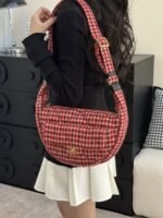 CHANEL MASTER  24n Red Grid Crossbody Bag 30*18*8cm - Image 3