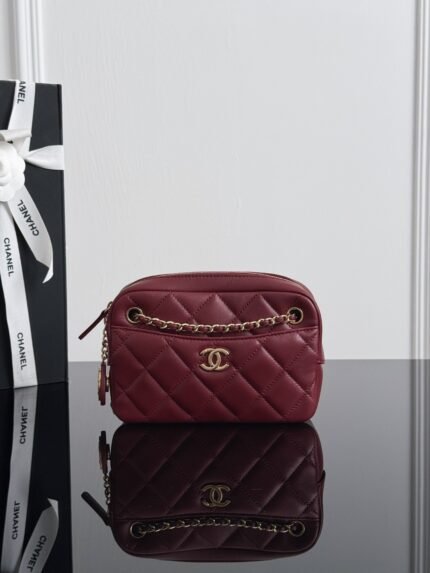 CHANEL MASTER  24k gold coin camera bag series  18*12*7cm