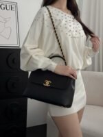 CHANEL MASTER SMALL FLAP BAG WITH TOP HANDLE 28*20.5*9.5cm - Image 3