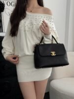 CHANEL MASTER SMALL FLAP BAG WITH TOP HANDLE 28*20.5*9.5cm - Image 2