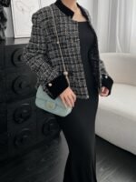 CHANEL MASTER MINI FLAP BAG SHINY LANBSKIN IN BLACK  20*13*7cm - Image 3