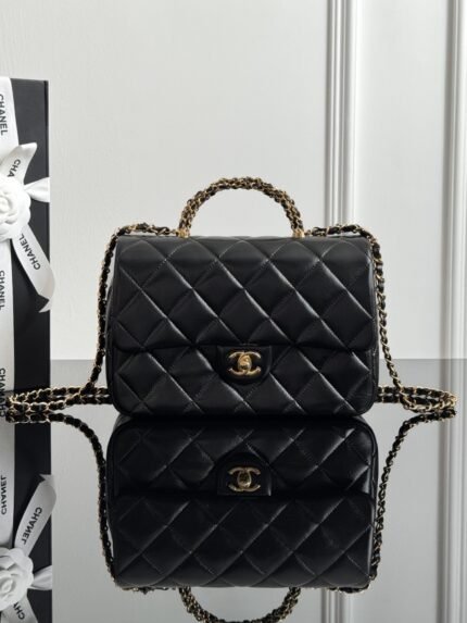 CHANEL MASTER FLAP BAG WITH TOP HANDLE 25*17*8cm