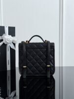 CHANEL MASTER 25B Four-Leaf Clover Black 22*19.5*7cm - Image 5