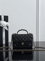 CHANEL MASTER 25B rivet woc black 19*12*4cm