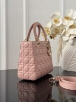 Dior Lady Diana Five Grid Deep Pink 24x11x20cm - Image 5