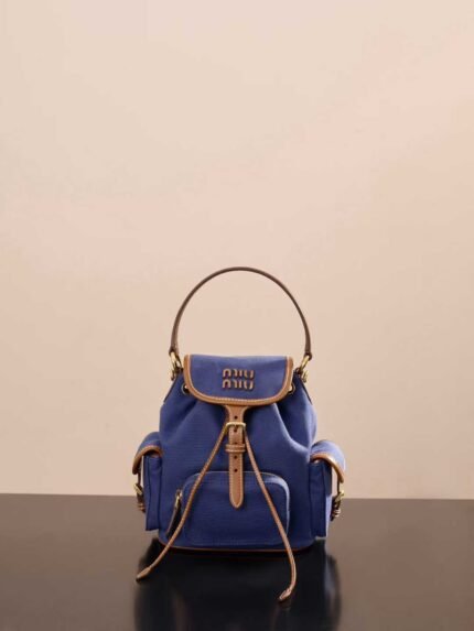 MIUMIU canvas backpack small size 22*18*11.5cm