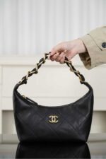 Chanel underarm bag hippie hobo bag 28*24*8cm