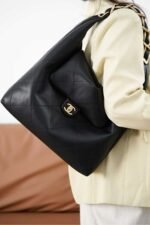 CHANEL 25k Hippie Hobo Bag Large Size 43x33x7cm - Image 2