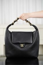 CHANEL 25k Hippie Hobo Bag Large Size 43x33x7cm