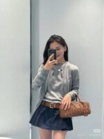 MIUMIU ARCADIE Matelassé Medium Lambskin Bag 27*12*9cm - Image 2