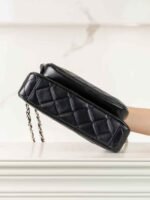 Chanel 25C early spring new camera bag in black and gold 21*7.5*15cm - Image 7