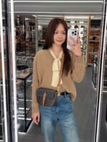 CELINE FOLCO double strap saddle bag 20*14*5cm - Image 4