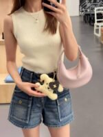 CELINE TEEN LULU Soft Grain Beef Leather Handbag ️ 21*24*5cm - Image 4